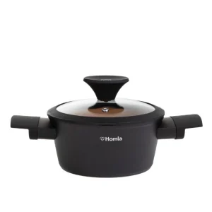 Garnek Tristan Z Pokrywka Czarno- Pomaranczowy 1,2 L