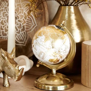 Globus Dekoracyjny Globe Zloty 13X10X18 Cm