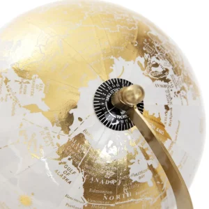 Globus Dekoracyjny Globe Zloty 18X15X25 Cm