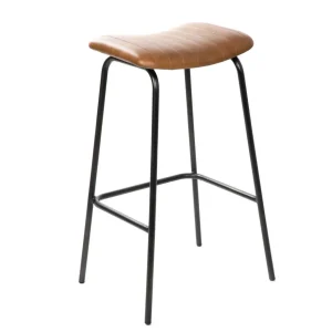 Hoker Lumbar W Obiciu Ze Skory Bawolej Brazowe 47X38X77 Cm