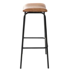 Hoker Lumbar W Obiciu Ze Skory Bawolej Brazowe 47X38X77 Cm