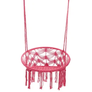 Hustawka Circle Doira Makrama Fuksjowa 82X60X115-138 Cm