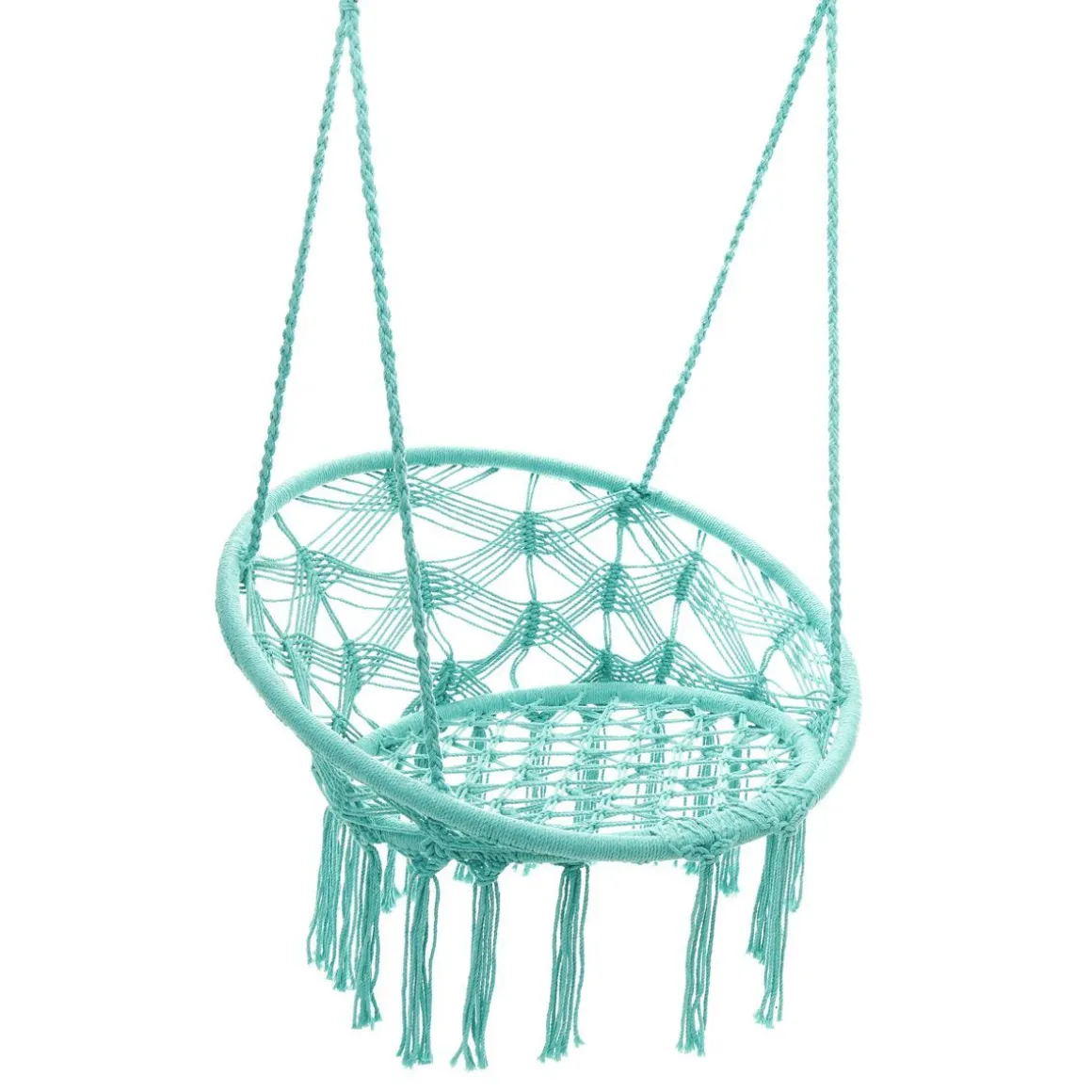 hustawka_circle_doira_mak_1-2.webp Hustawka Circle Doira Makrama Turkusowa 82X60X115-138 Cm