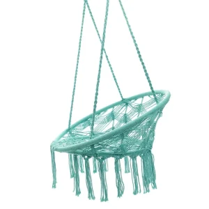 Hustawka Circle Doira Makrama Turkusowa 82X60X115-138 Cm