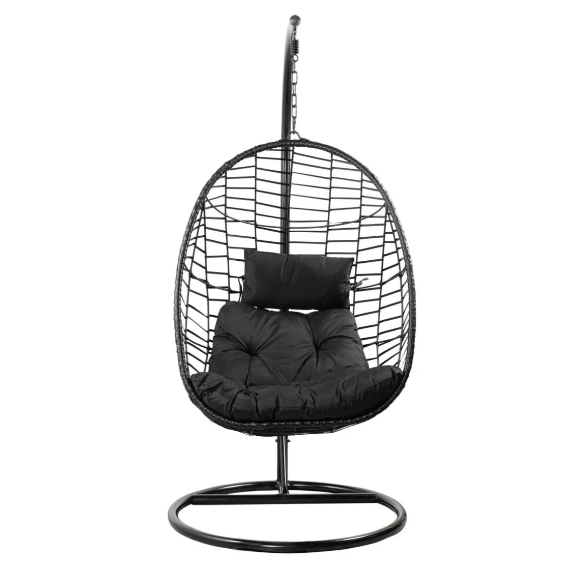 hustawka_solei_czarna_z_c_3.webp Hustawka Solei Czarna Z Czarna Poduszka 95X95X195 Cm