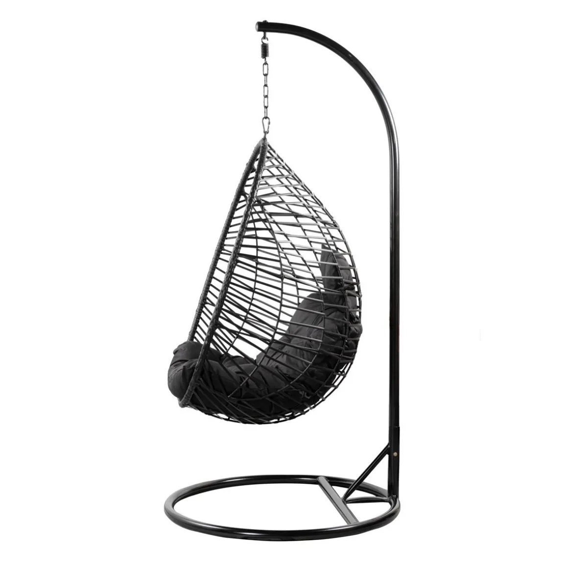 hustawka_solei_czarna_z_c_4.webp Hustawka Solei Czarna Z Czarna Poduszka 95X95X195 Cm