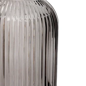 Karafka Natia Ryflowana Z Korkiem Szara 1 L