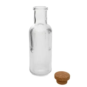 Karafka Natia Ryflowana Z Korkiem 1 L