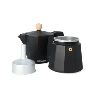 Kawiarka Mia Mokka Czarna Z Drewnianym Uchwytem 6 Cup