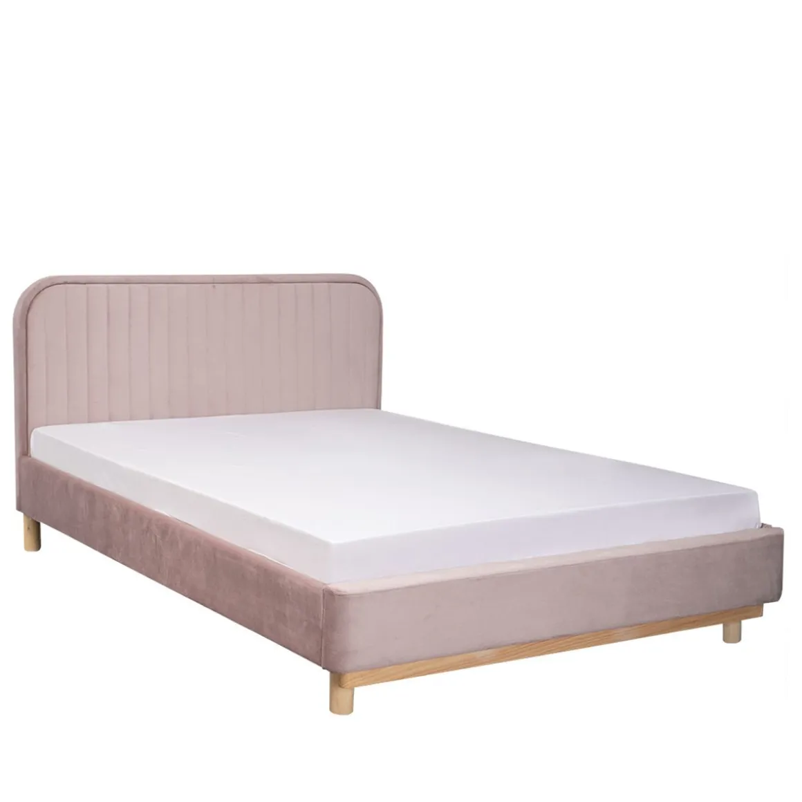 ko_karalius_welurowe_rozo_2.webp Łóżko Karalius Welurowe Rozowe 140X200 Cm