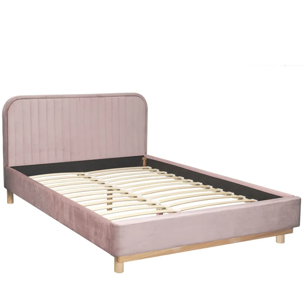 ko_karalius_welurowe_rozo_3.webp Łóżko Karalius Welurowe Rozowe 140X200 Cm