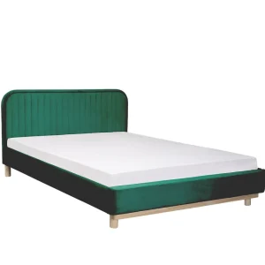 Łóżko Karalius Welurowe Zielone 160X200 Cm