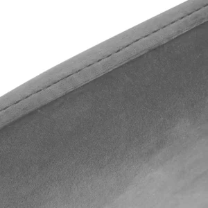 Łóżko Venlo Welurowe Szare 160X200 Cm