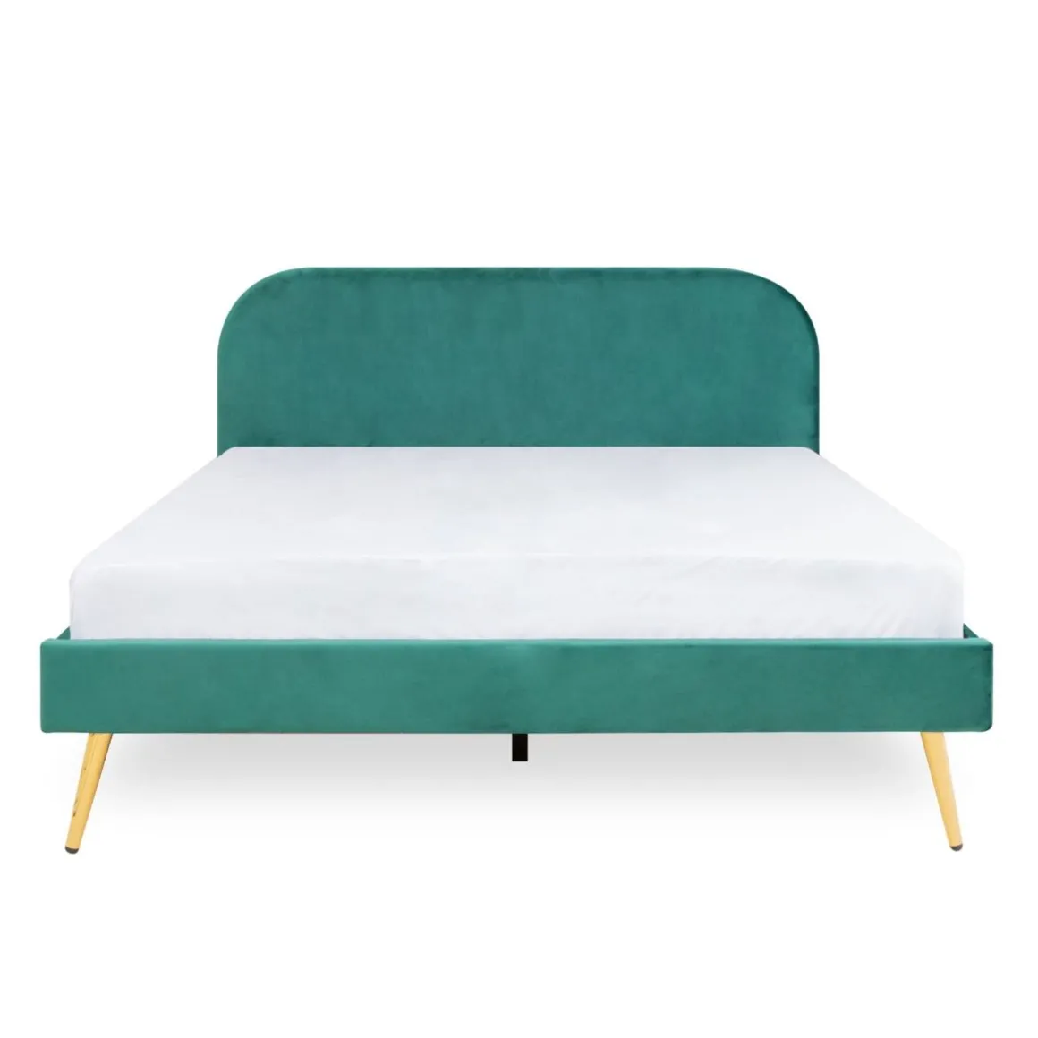 ko_venlo_welurowe_zielone_1.webp Łóżko Venlo Welurowe Zielone 160X200 Cm