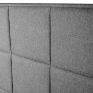 Łóżko Ze Stelazem Aster W Tkaninie Ciemnoszare 140X200 Cm