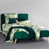 Łóżko Ze Stelazem Mikkel Welurowe Zielone 160X200 Cm