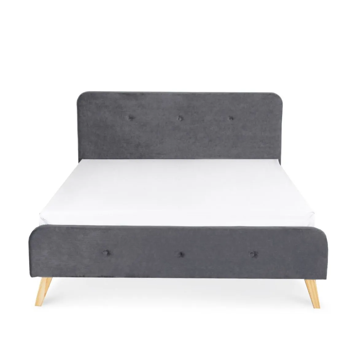 ko_ze_stelazem_mikkel_wel_1-1.webp Łóżko Ze Stelazem Mikkel Welurowe Szare 160X200 Cm