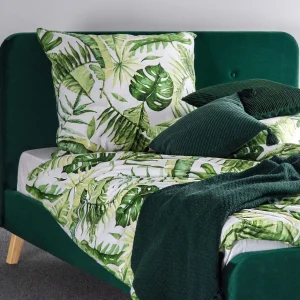 Łóżko Ze Stelazem Mikkel Welurowe Zielone 160X200 Cm