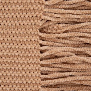 Koc Chenille Szenilowy Bezowy 130X170 Cm