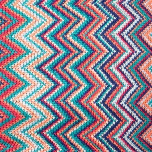 Koc Meba W Kolorowe Zygzaki 130X170 Cm