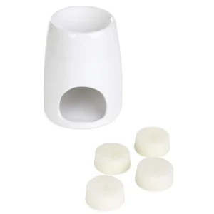 Komienk Ceramiczny Fires Z Woskiem Fresh Linen 10X12,5 Cm 22G