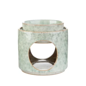 Kominek Soleto Ceramiczny Zielony 9X9X10 Cm