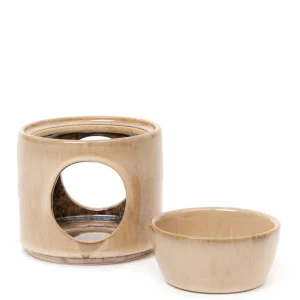 Kominek Soleto Ceramiczny Bezowy 9X9X10 Cm