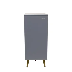 Komoda Bodo Grafitowa Z Metalowymi Nogami 80X40X95 Cm