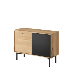 Komoda Flow! Dab Artisan/ Czarny 102X74X41 Cm