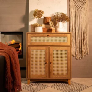 Komoda Notto Z Rattanem 74X35X86 Cm