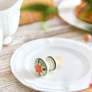 Korek Rene Do Wina Z Kwiatem 6X4 Cm