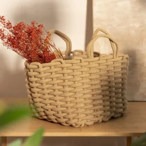 Kosz Do Przechowywania Flavia Bezowy 26X26X21 Cm