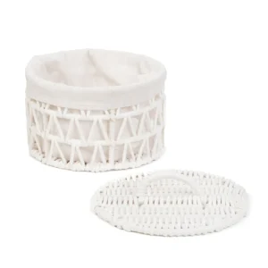 Kosz Do Przechowywania Flossie Bialy 23X23X14.5 Cm