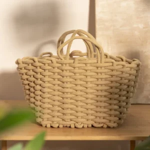 Kosz Do Przechowywania Flavia Bezowy 26X26X21 Cm