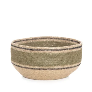 Kosz Do Przechowywania Maura W Zielone Paski 23X23X13 Cm