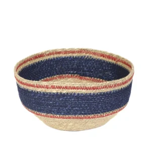 Kosz Do Przechowywania Maura W Niebieskie Paski 23X23X13 Cm