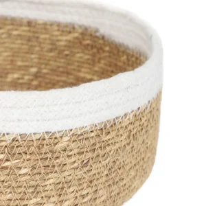 Kosz Do Przechowywania Marlin Okragly Z Trawy Morskiej 25X25X9,5 Cm