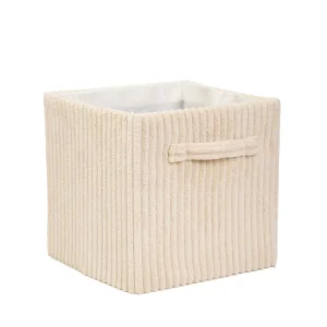 Kosz Do Przechowywania Tello Welurowy Bezowy 21X21X21 Cm