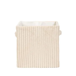 Kosz Do Przechowywania Tello Welurowy Bezowy 21X21X21 Cm