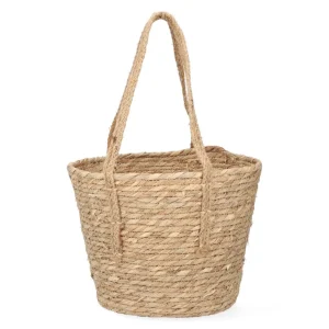 Kosz Lumbo Z Trawy Morskiej Z Uchwytami 28X25 Cm