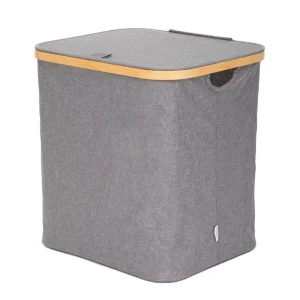 Kosz Na Bielizne Nellie Szary 40,5X32X42 Cm