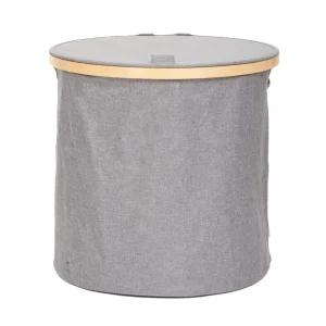 Kosz Na Bielizne Nellie Szary 38X38X37 Cm