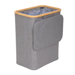 Kosz Na Bielizne Nellie Szary 45X30X55 Cm