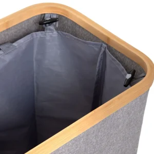 Kosz Na Bielizne Nellie Szary 45X30X55 Cm