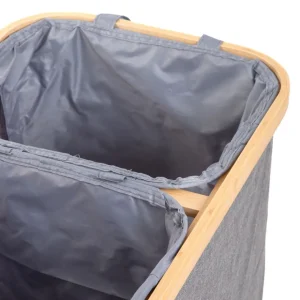 Kosz Na Bielizne Nellie Szary 55,5X34,5X60 Cm