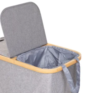 Kosz Na Bielizne Nellie Szary 55,5X34,5X60 Cm