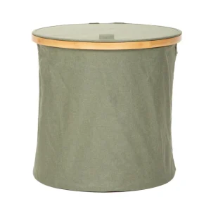 Kosz Na Bielizne Nellie Zielony 38X38X37 Cm