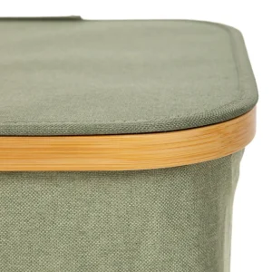 Kosz Na Bielizne Nellie Zielony 40,5X33X42 Cm