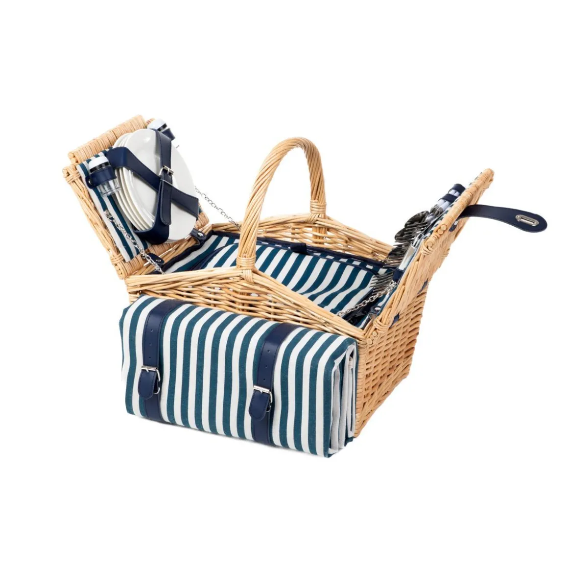 kosz_piknikowy_orlando_dl_1-2.webp Kosz Piknikowy Orlando Dla 4 Osob Z Mata Z Podwojna Klapa 40X28X20 Cm
