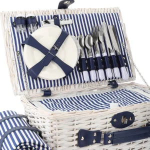 Kosz Piknikowy Orlando Dla 4 Osob Z Mata 46X30X20 Cm